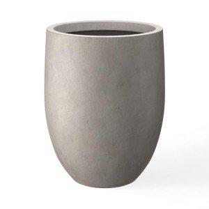 Kante 21.7" Weathered Concrete Tall Planter