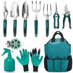 FiveJoy 11-Piece Aluminum Garden Tool Set