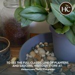 24-Inch Slate Blue Classic Round Planter Pot