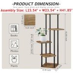 5-Tier Metal Plant Stand for Indoor and Outdoor