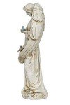 Angel with Two Birds Garden Statue, 20" H