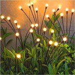 TONULAX Upgraded Solar Garden Swaying Lights (4 Pack)
