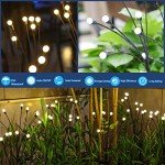TONULAX Upgraded Solar Garden Swaying Lights (4 Pack)