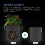 5-Pack Heavy Duty 5 Gallon Aeration Pots