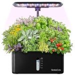 Indoor Hydroponics Garden Kit with LED Grow Light