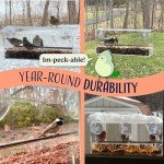 Suction Cup Window Bird Feeder with Seed Tray