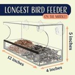 Suction Cup Window Bird Feeder with Seed Tray