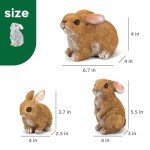 Bunny Garden Decorations - Set of 3 Statues