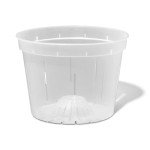 3-Pack 8-Inch Clear Orchid Pots with Drainage