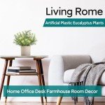 3 Pack Mini Artificial Eucalyptus Potted Plants