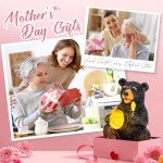 Cute Solar Bear Statue for Garden Decor