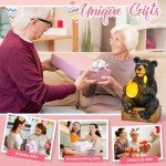 Cute Solar Bear Statue for Garden Decor