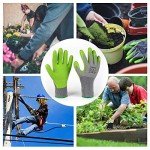 6 Pairs Eco Latex Garden Gloves for Work