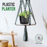 Stackable Plant Pots with Drainage Holes - 5 Pack