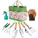 9-Piece Heavy-Duty Stainless Steel Gardening Tool Set