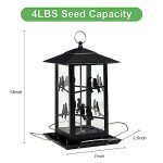 Metal Hanging Bird Feeder for Outdoor Gardens