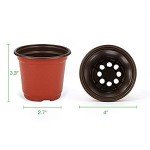 200-Pack 4 Inch Plastic Nursery Pots with Labels