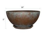 Rosie 10" Weathered Copper Planter - Premiere Collection