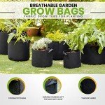 5 Gallon Grow Bags - 5 Pack for Plants