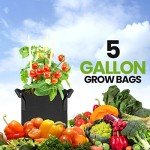 5 Gallon Grow Bags - 5 Pack for Plants