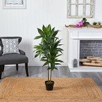 48" Real Touch Dracaena Silk Plant in Green