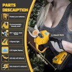 Cordless Electric Pruning Shears for Dewalt 20V Battery