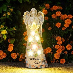Solar Garden Angel Statue Light for Outdoor Decor