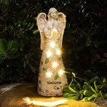Solar Garden Angel Statue Light for Outdoor Decor