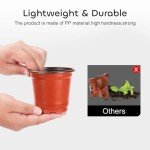 120 Plastic Nursery Pots with Labels for Plants