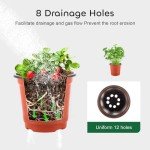 120 Plastic Nursery Pots with Labels for Plants