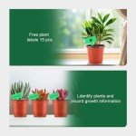 120 Plastic Nursery Pots with Labels for Plants