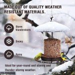 Metal Bird Feeder for Outdoor Gardens – Holds 2.5LB