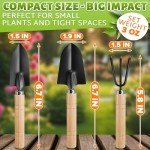 Ergonomic Hand Shovel and Trowel Garden Tool Set