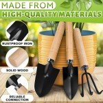 Ergonomic Hand Shovel and Trowel Garden Tool Set