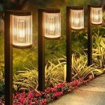 Bright Solar Garden Lights - 6 Pack, Waterproof