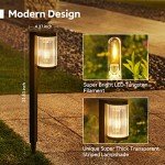 Bright Solar Garden Lights - 6 Pack, Waterproof