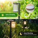 Bright Solar Garden Lights - 6 Pack, Waterproof