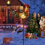 Solar Rooster Chicken Decor for Garden Lovers