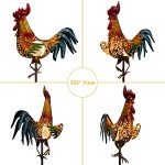 Solar Rooster Chicken Decor for Garden Lovers