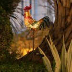 Solar Rooster Chicken Decor for Garden Lovers
