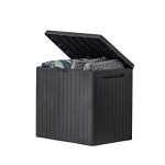 Keter 30 Gallon Outdoor Storage Box & Side Table