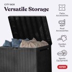 Keter 30 Gallon Outdoor Storage Box & Side Table