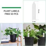 50-Pack Flexible 1 Gallon Nursery Pots with Labels