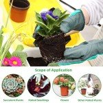 Small Red Plastic Nursery Pots with Labels (100pcs)