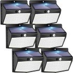 6-Pack Solar Motion Sensor Security Lights