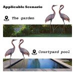 Garden Crane Statues - Set of 2 Bird Art