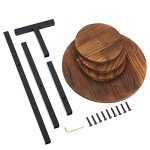 3-Tier Metal and Wood Plant Stand for Indoor/Outdoor