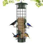 Squirrel-Proof Metal Mesh Bird Feeder - Green