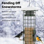 Squirrel-Proof Metal Mesh Bird Feeder - Green