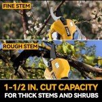 Cordless Electric Pruning Shears with LCD Display